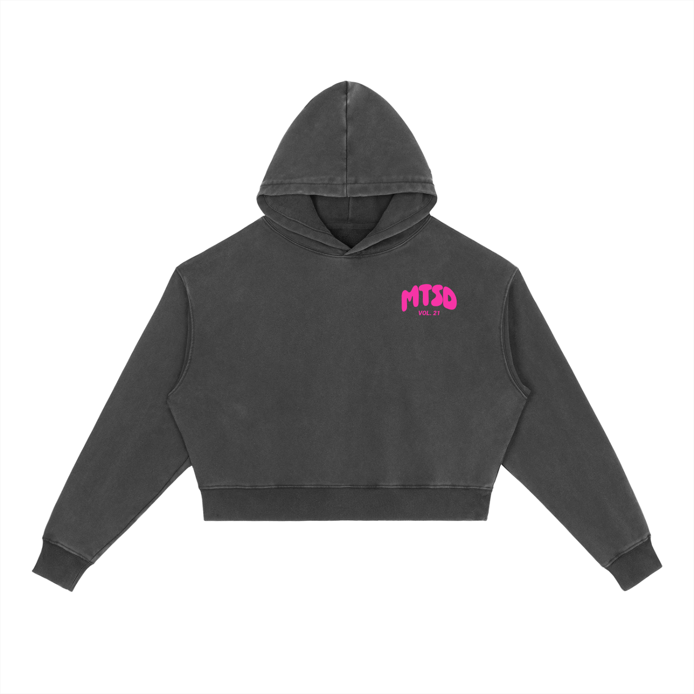 Adult White Fox Inspired Boxy Fit Cherries Hoodie in Black