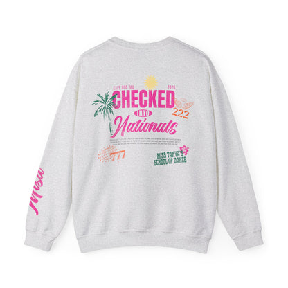 Adult Checked into Nationals Crewneck