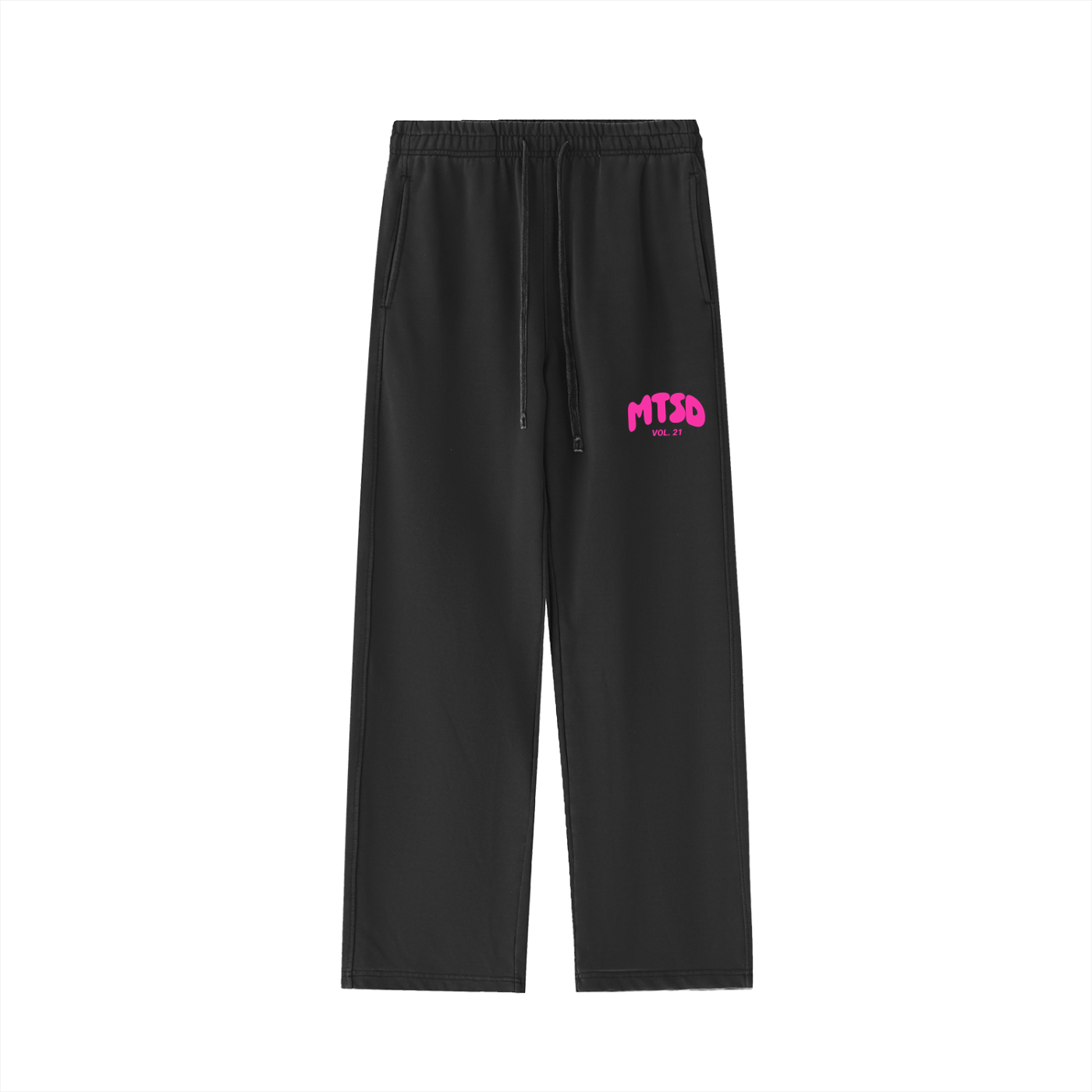 Adult White Fox Inspired Sweatpants in Black